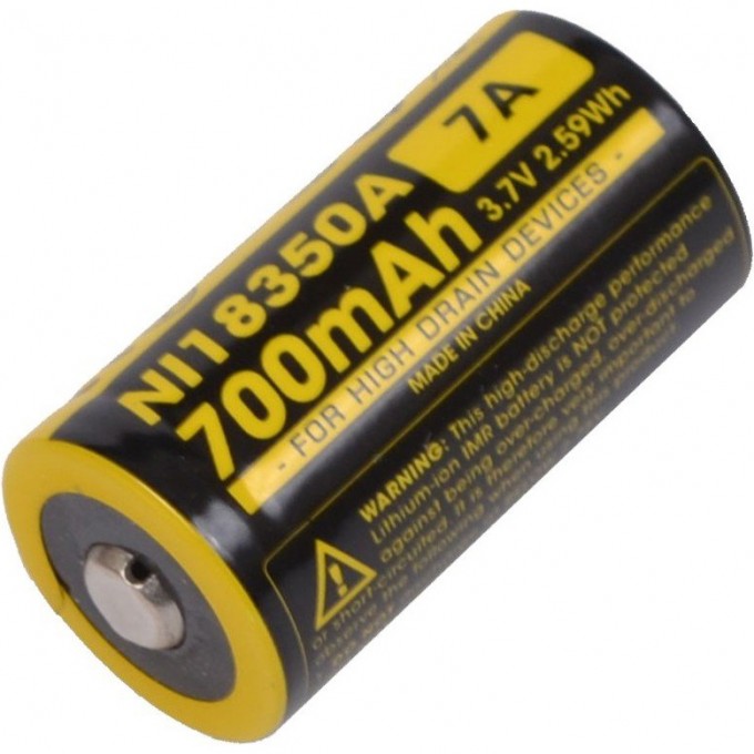 Аккумулятор NITECORE IMR NL18350A 3.7v 700mA 7A 12064 Аккумулятор NITECORE IMR NL18350A 3.7v 700mA 7A 12064